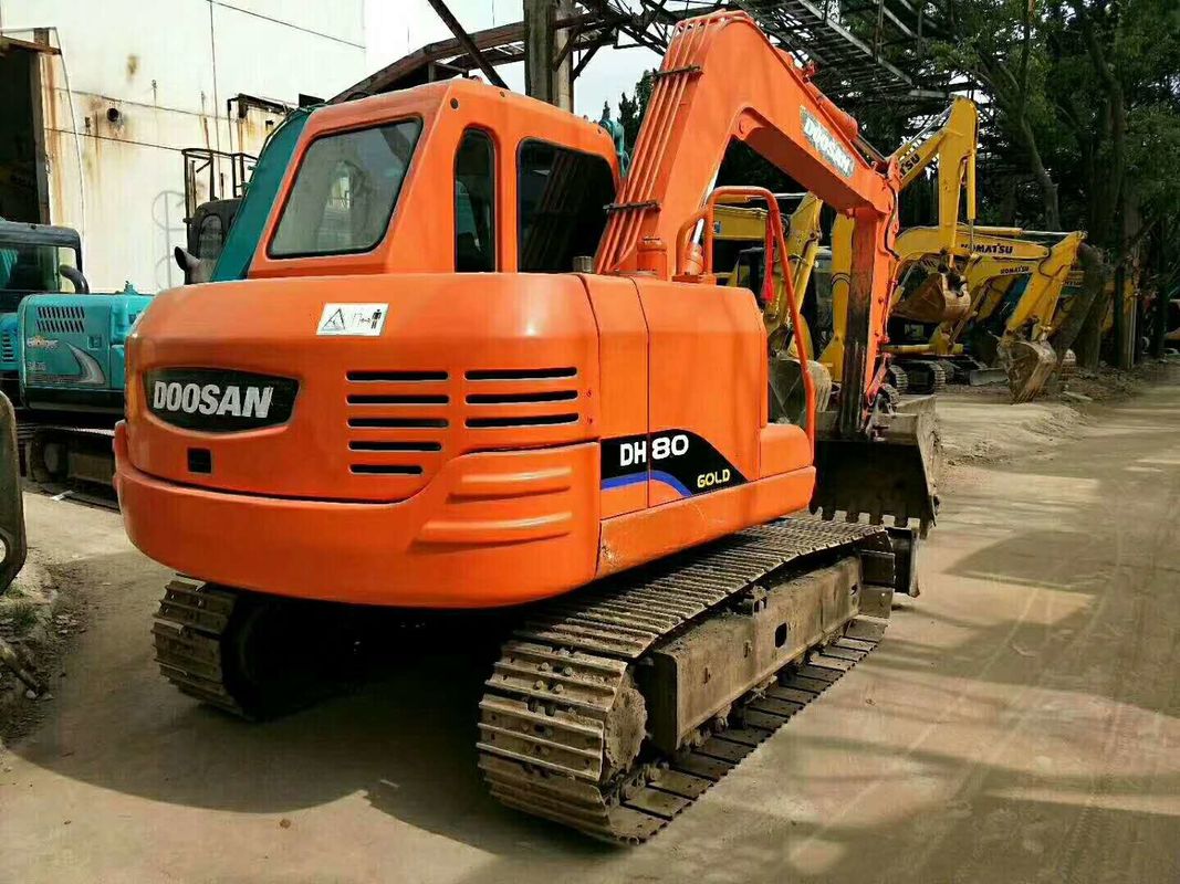 2014 Year 8 Ton Used Doosan Excavator DH80GO 400mm Shoe Size 3247h