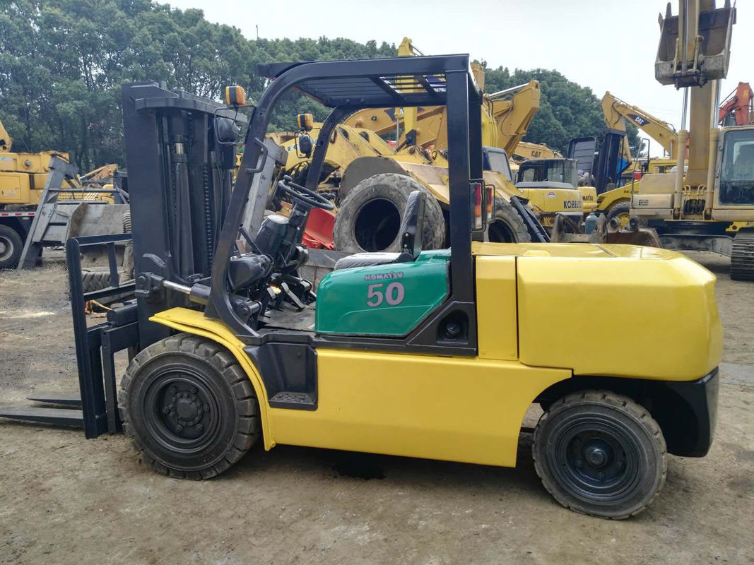 5 Ton Second Hand Forklift Truck FD50 , Used Warehouse Forklift Low