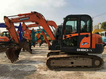 Second Hand Small Doosan 8 Ton Excavator DH80-7 Excellent Working Condition