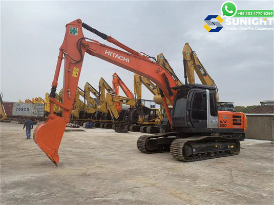 SAA4d102e-2 Engine  Hitachi ZX 200 Used Excavator Works Perfectly with Few Working Hours